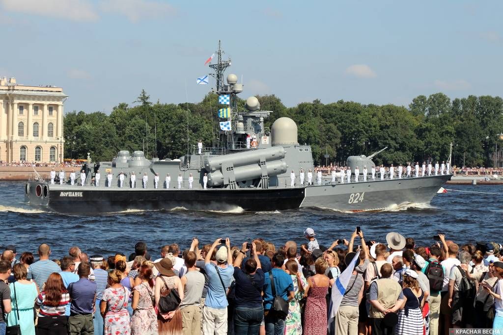 Военно-морской парад в Санкт-Петербурге 29.07.18