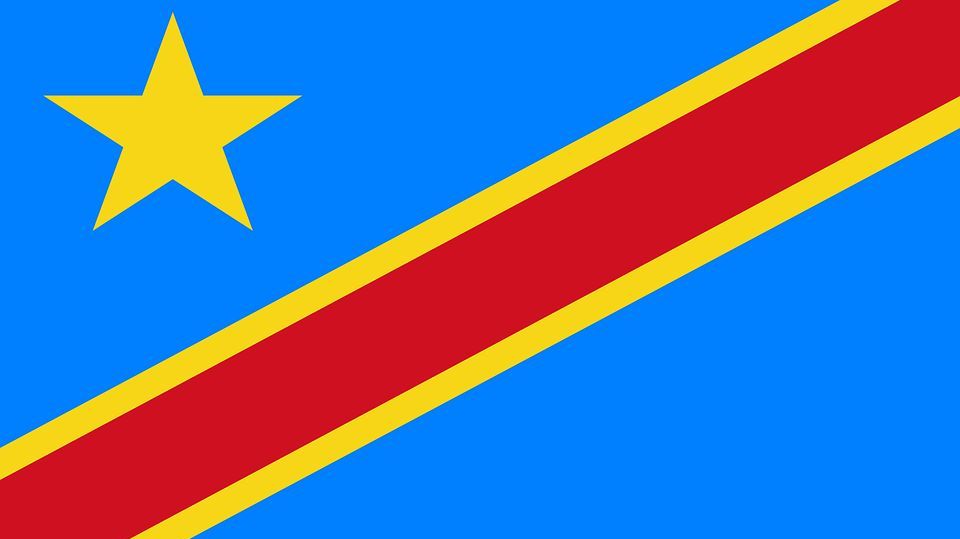 демократическая республика конго, флаг, национальный флаг