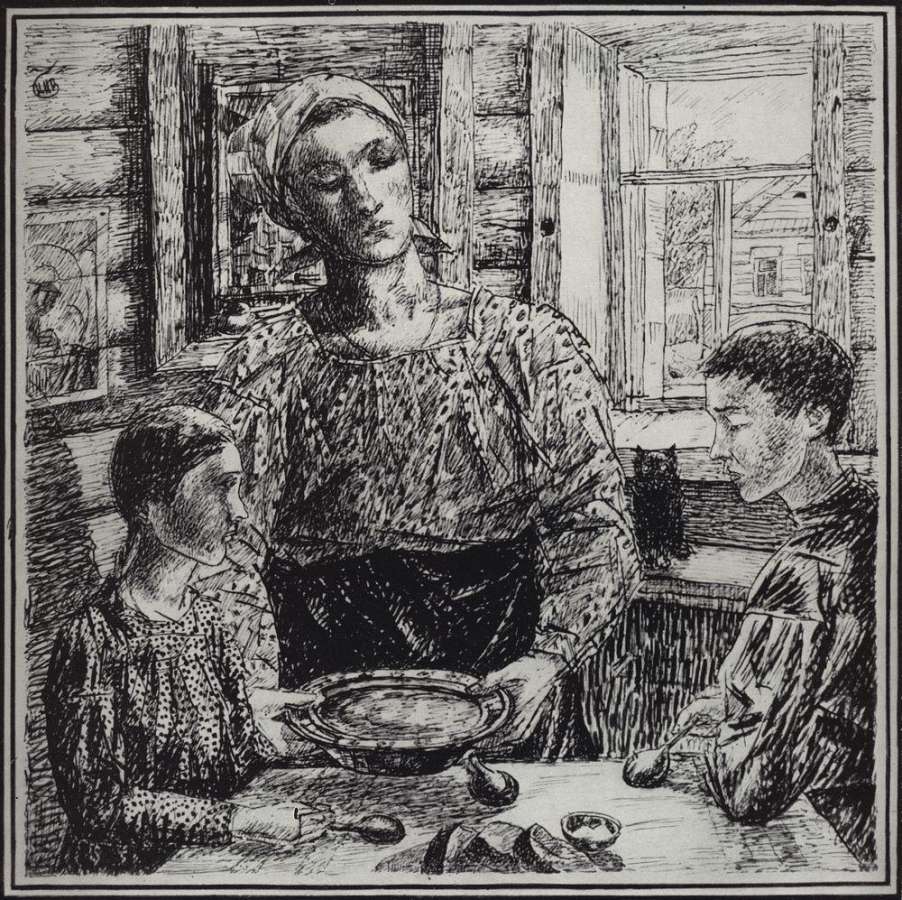 Кузьма Петров-Водкин. Мать. 1919
