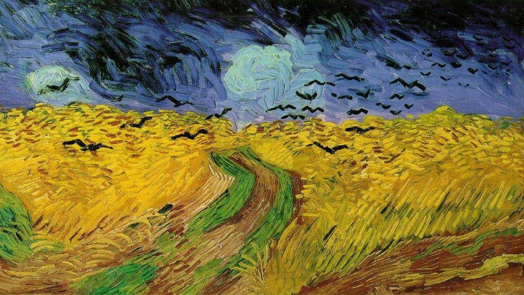 Винсент Ван Гог. Вороны над полем пшеницы (фрагмент). 1890