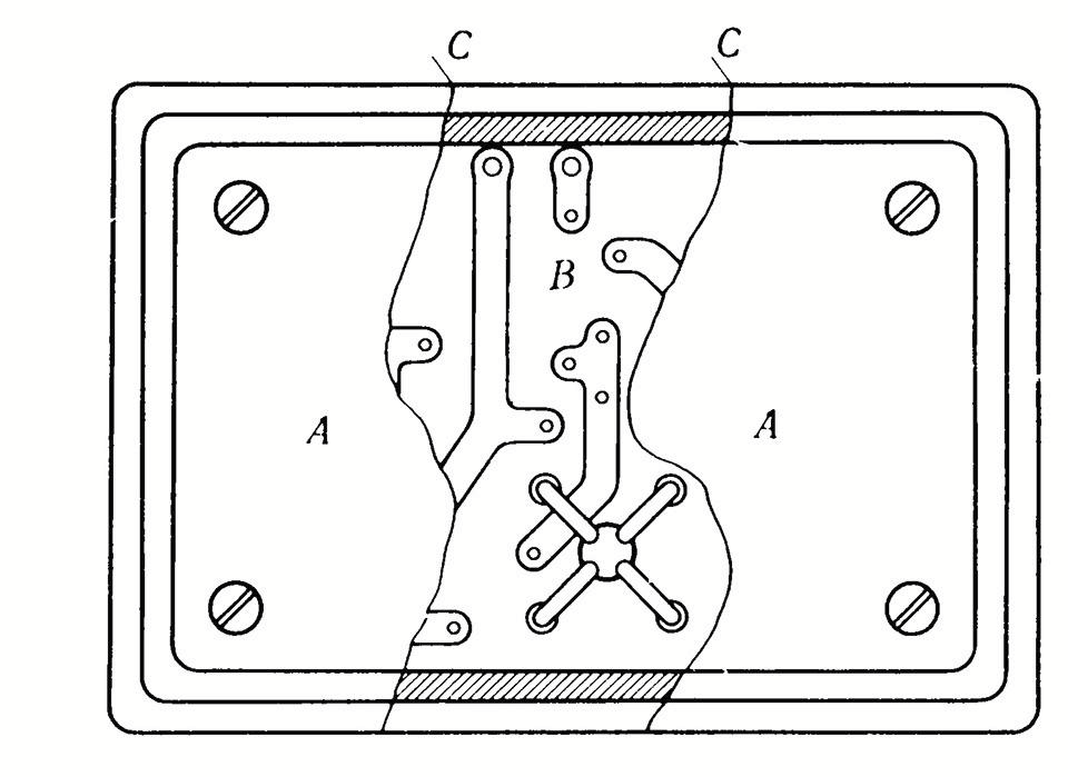 Рис. 8. Иллюстрация из книги Раушенбаха, которую автор использует, разъясняя, что такое сечения, позволяющие показать трехмерное устройство с помощью плоского двухмерного изображения