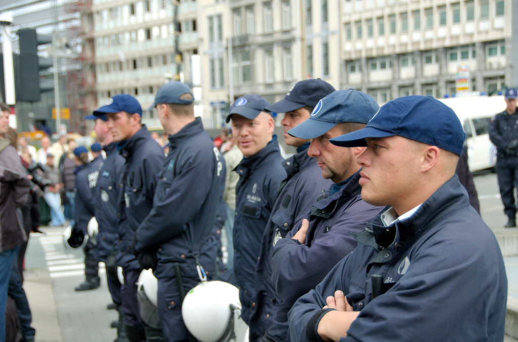Бельгийские полицейские [(cc) Tijl Vercaemer]