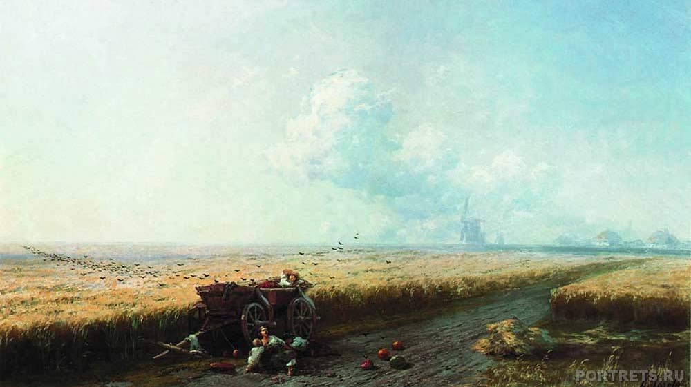 Иван Айвазовский. Во время жатвы на Украине. 1883