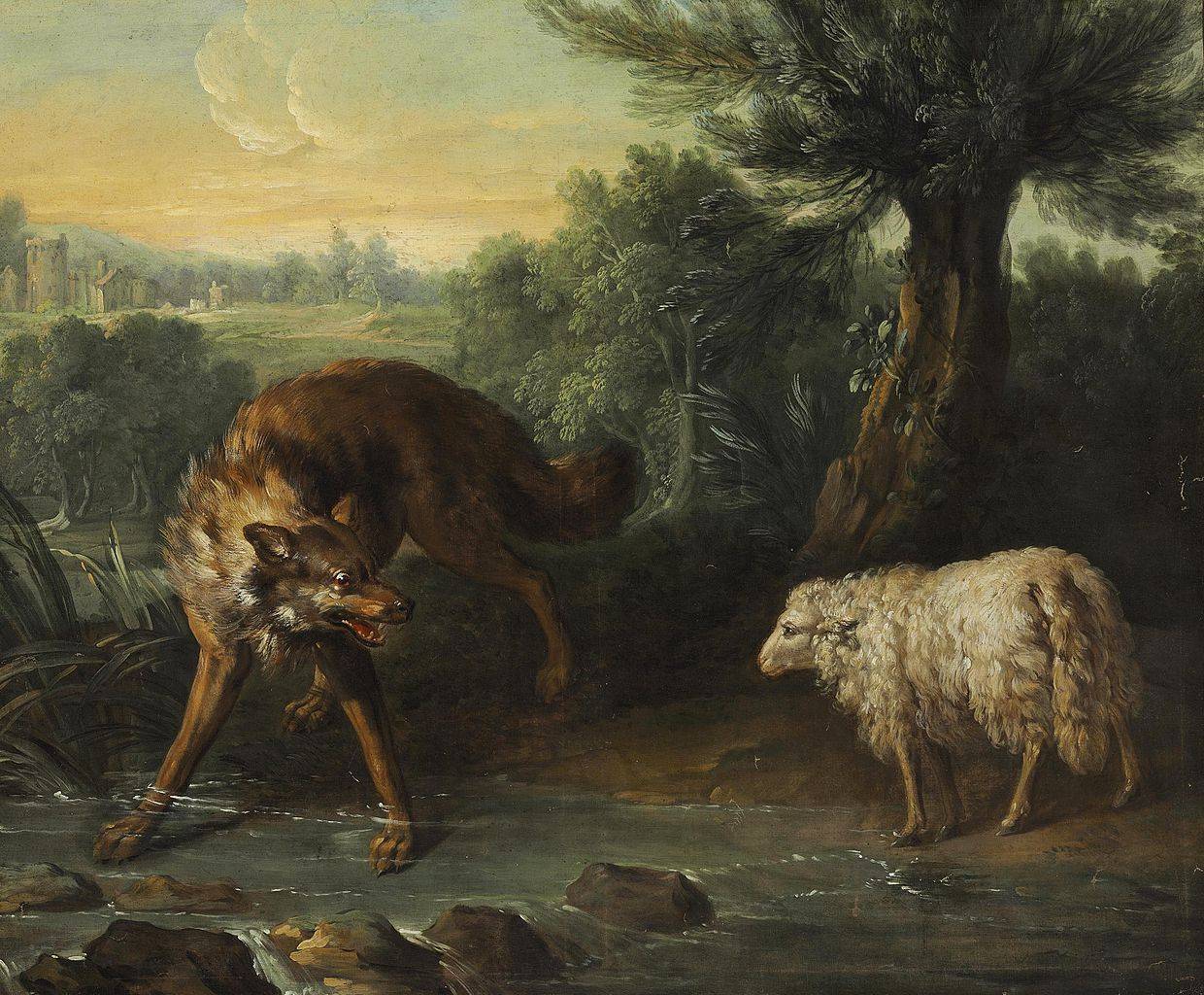 Картина Волк и ягненок 
