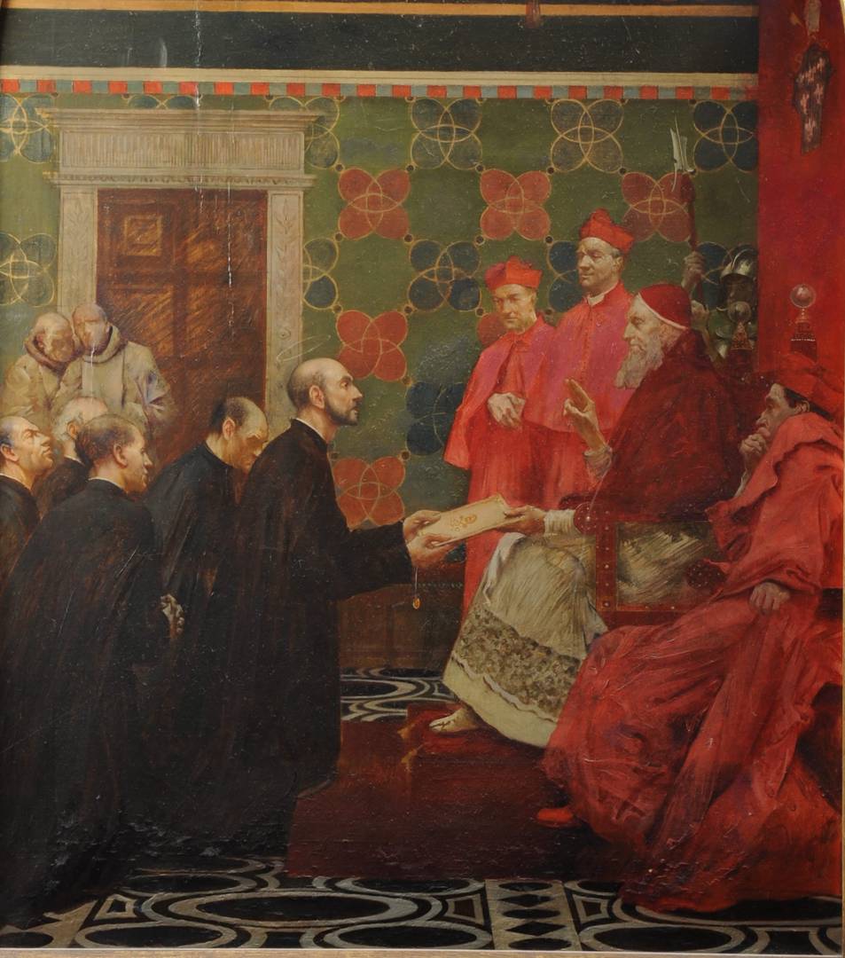 Альберт Шевалье Тейлер. Папа Павел III утверждает Общество Иисуса. 27 сентября 1540 года. 1904