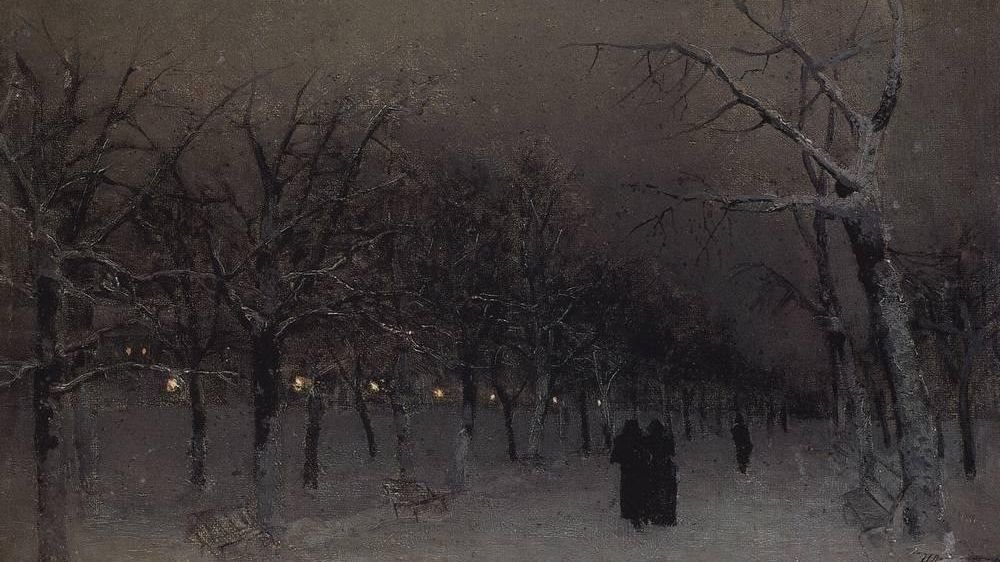 Исаак Ильич Левитан. Бульвар зимой. 1883