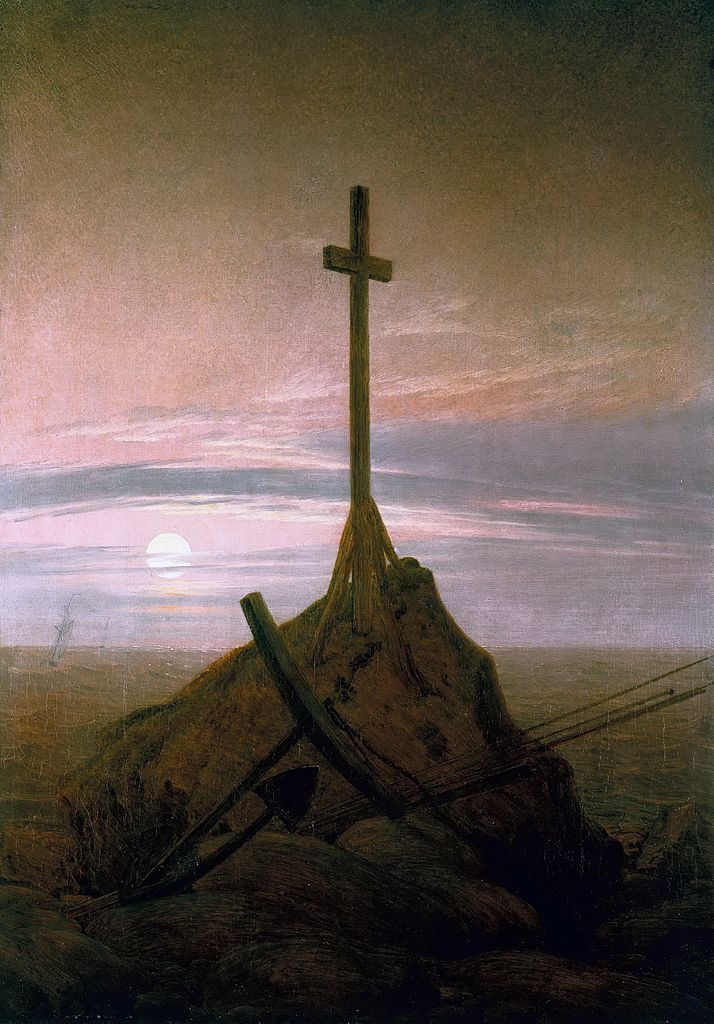Каспар Давид Фридрих. Крест у Балтийского моря. 1815