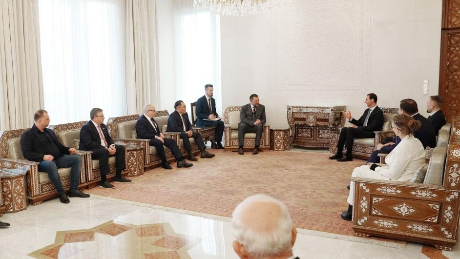 Парламентская делегация РФ на встрече с Башаром Асадом
