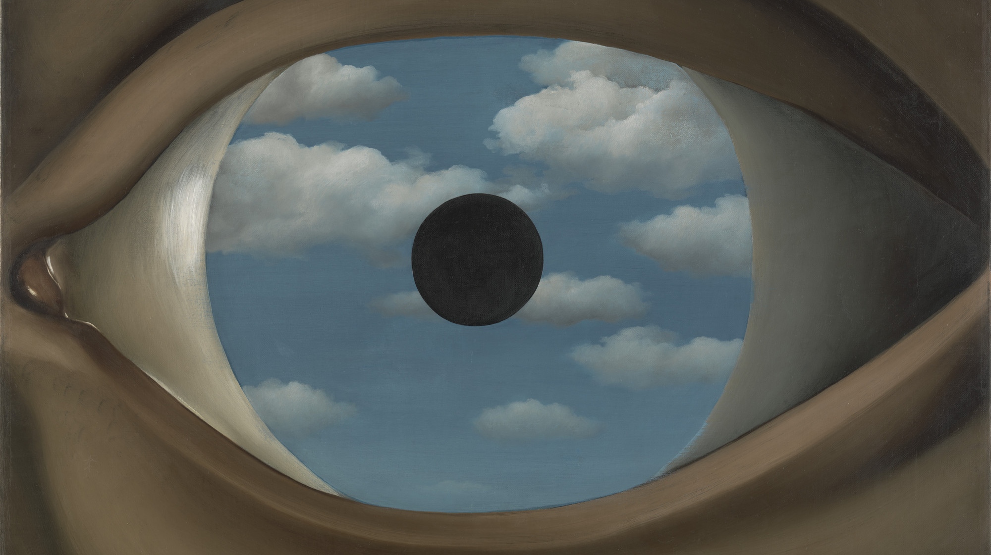 Рене Магритт. Фальшивое зеркало. 1928