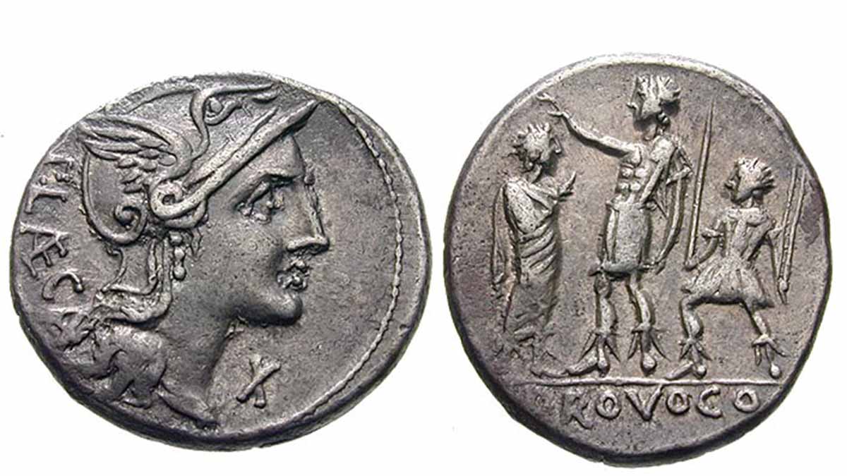 Римские динарии I век до н. э.