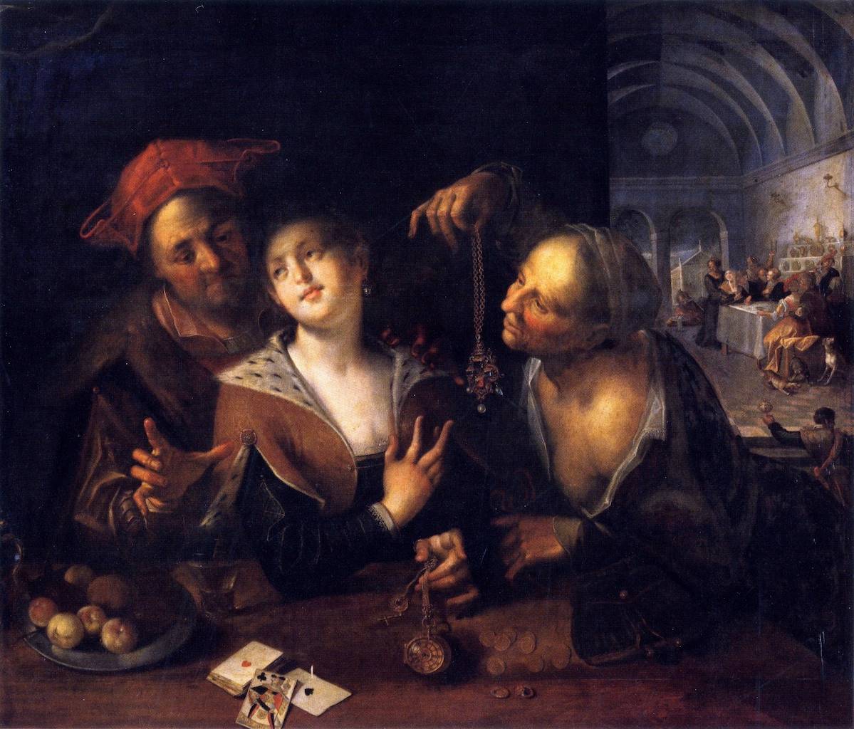 Ханс фон Аахен. Сводня и пара. 1610