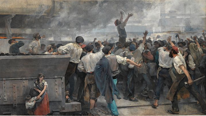 Висенте Кутанда. Забастовка рабочих в Бискайском. 1892