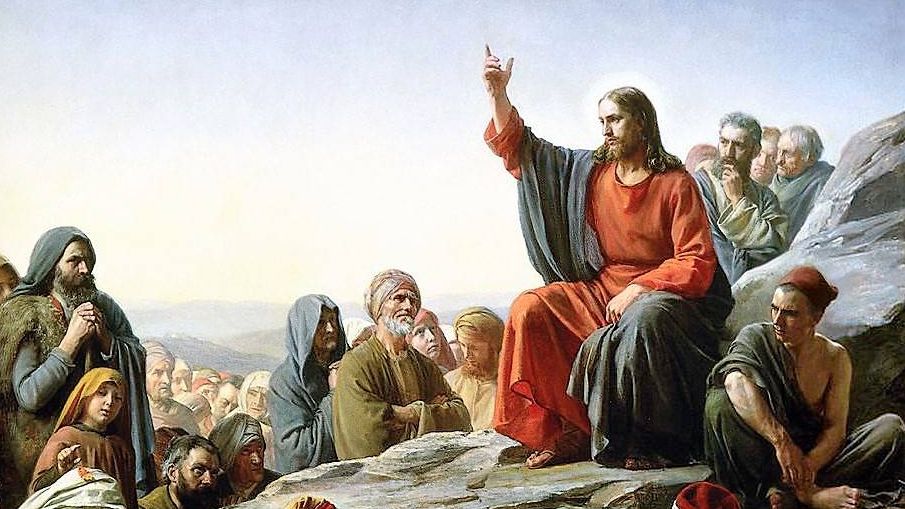 Карл Блох. Нагорная проповедь (фрагмент). XIX век