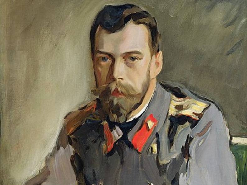 Валентин Серов. Портрет Николая II (фрагмент). 1900