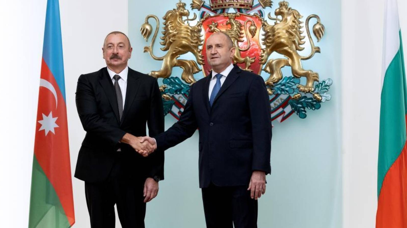 Президенты Болгарии и Азербайджана Румен Радев и Ильхам Алиев, София
