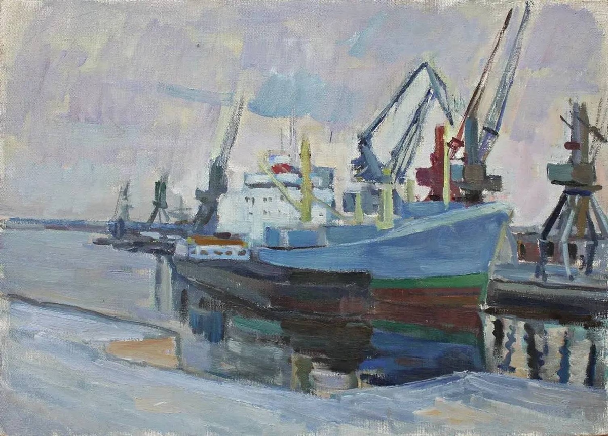 Борис Петров. Морской порт. 1965