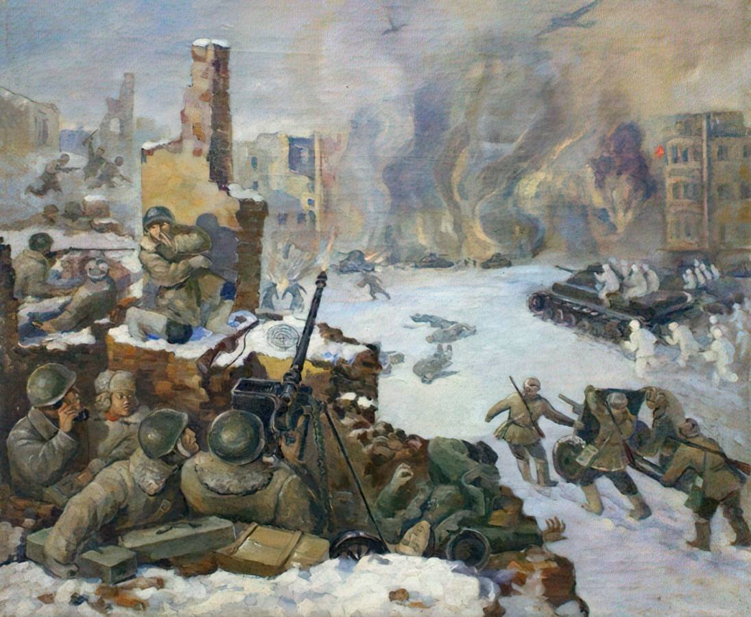 Василий Волков. Бой за Сталинград. 1940-е