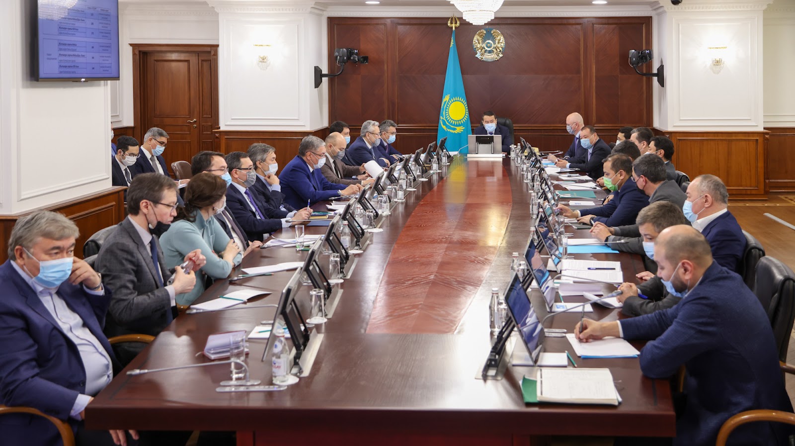 Заседание Оперативного штаба Казахстана по антикризисным мерам