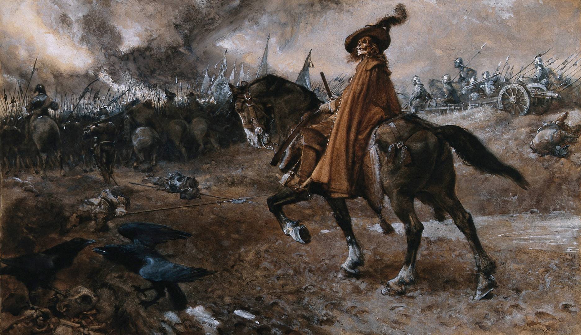 Эдгар Банди. Смерть в облике генерала на поле боя. 1911