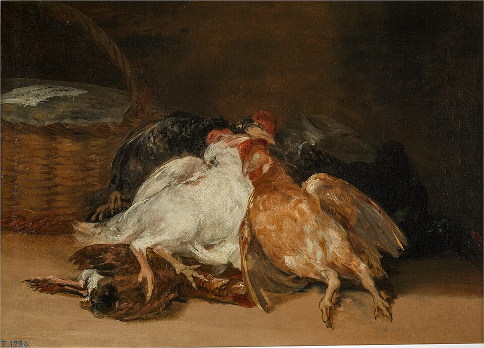 Франсиско Гойя. Мертвая птица. 1808-1812
