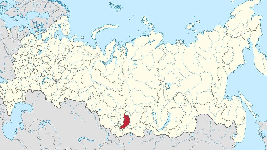 Хакасия на карте России