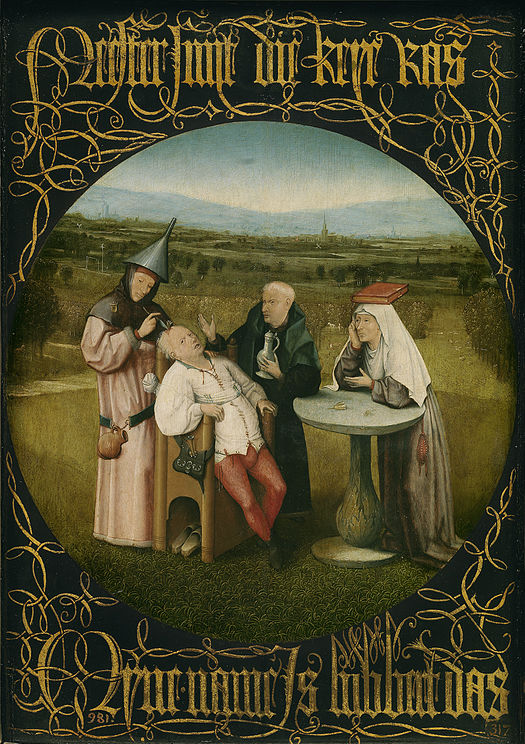 Иероним Босх «Извлечение камня глупости» 1475—1480