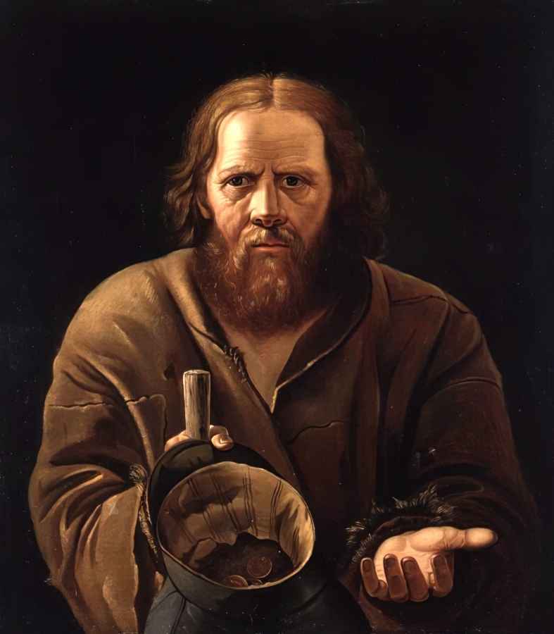Перов Василий Григорьевич. Крестьянин, просящий милостыню. 1864