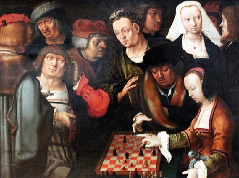 Лукас ван Лейден. Игра в шахматы. 1518