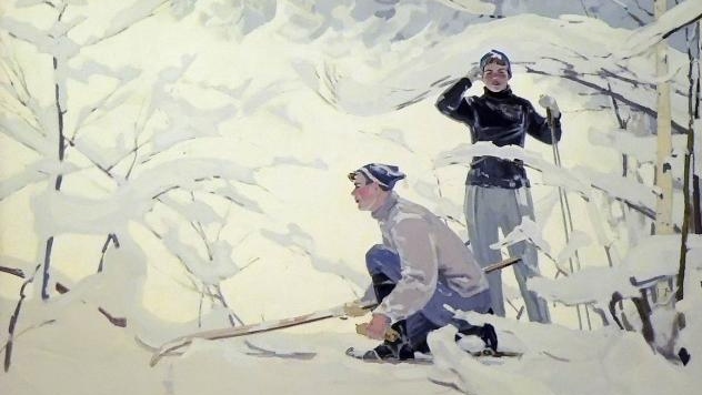 А. Н. Безумов. Лыжники. 1961