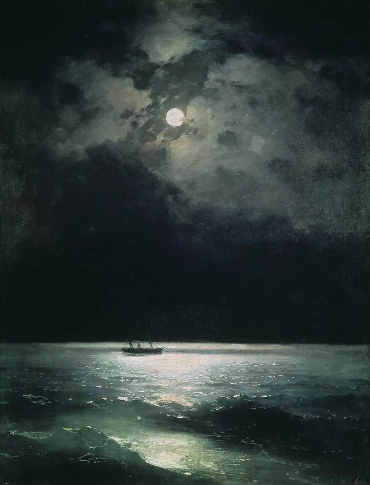 Иван Айвазовский. Ночь на Черном море. 1879