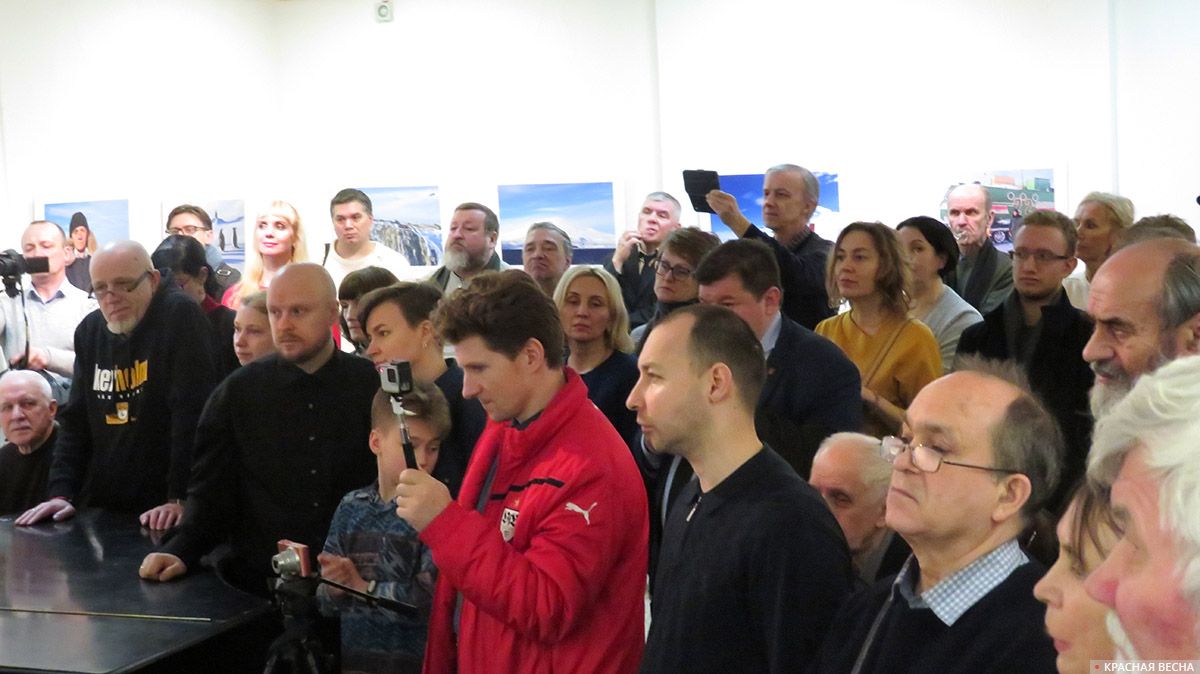 Открытие выставки «Пингвинариум» и «Антарктида в объективе полярников». Зал Санкт-Петербургского творческого союза художников. 30.01.2020