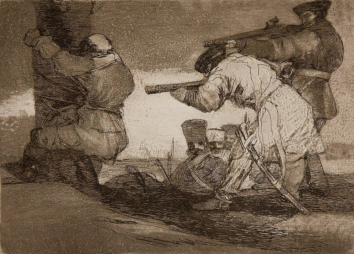 Франсиско Гойя. Варвары! (из серии «Бедствия войны»). 1814