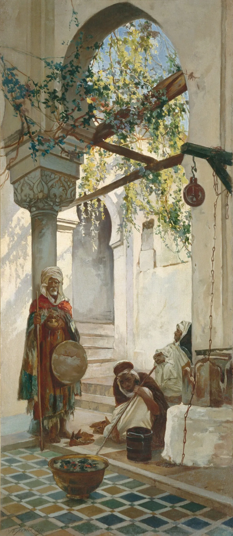 Валерий Якоби. У входа в мечеть. 1882