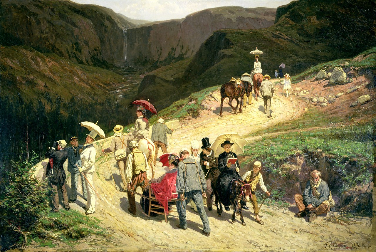 Константин Савицкий. Путешественники в Оверни. 1876