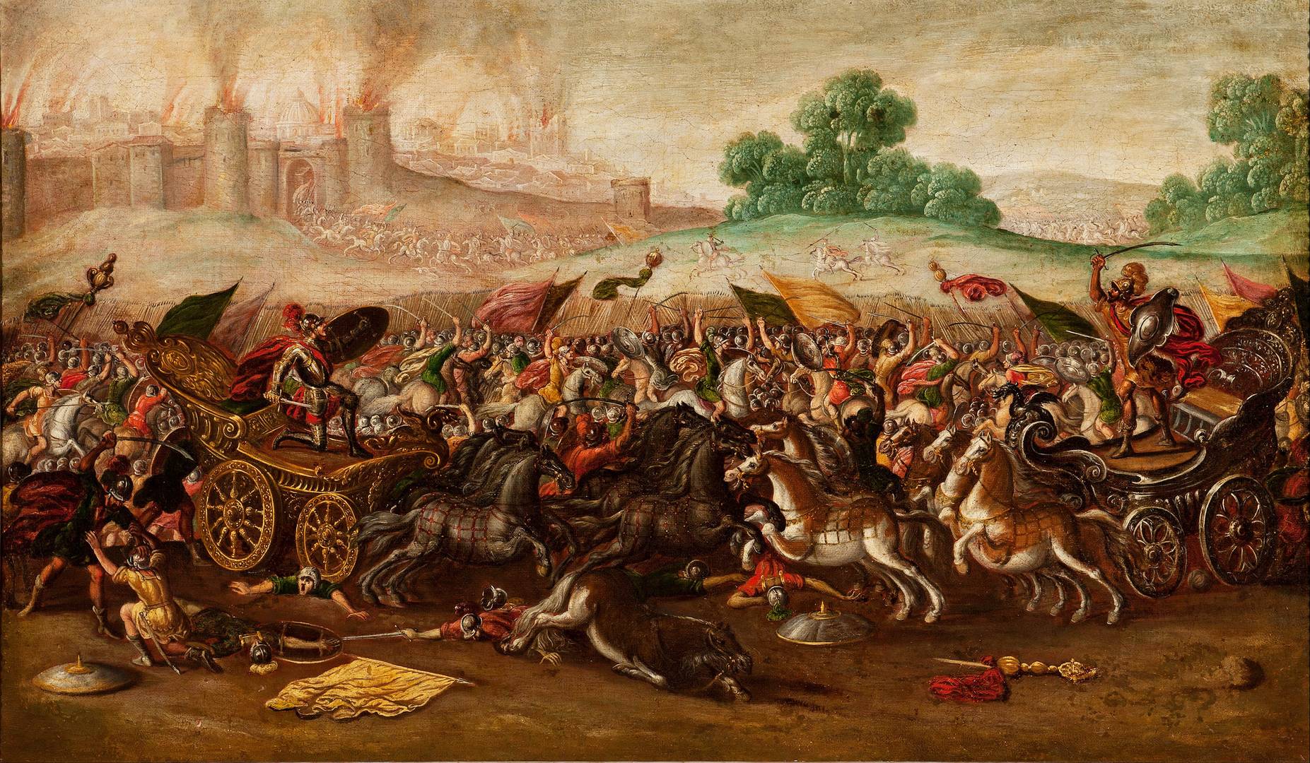 Круг Хуана де ла Корте. Сожжение Иерусалима войсками Навуходоносора. 1630–1660