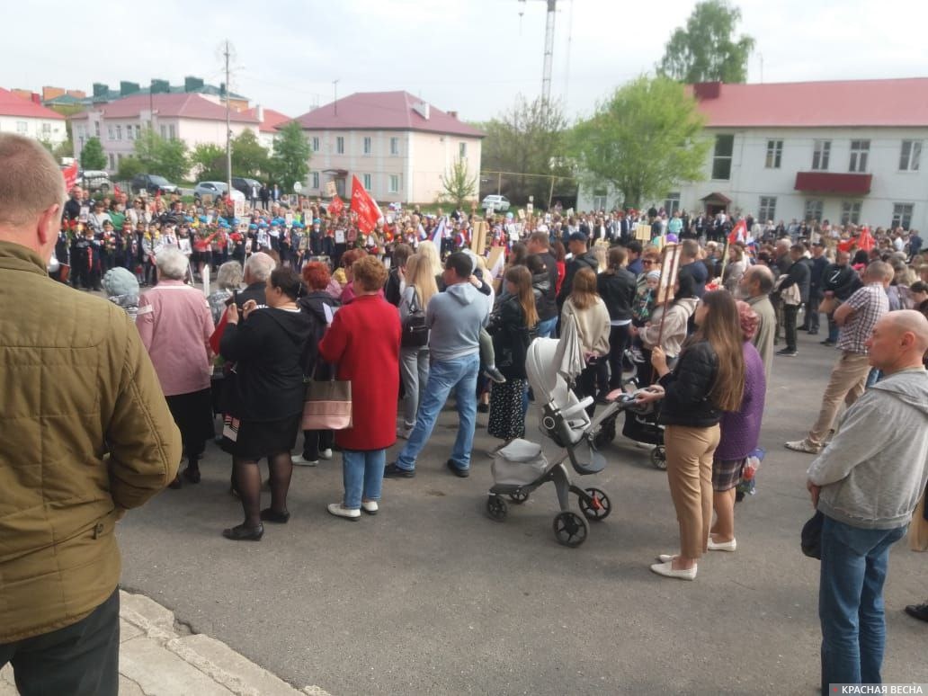 Празднование Дня Победы в поселке Стрелица Воронежской области, 9 мая 2022