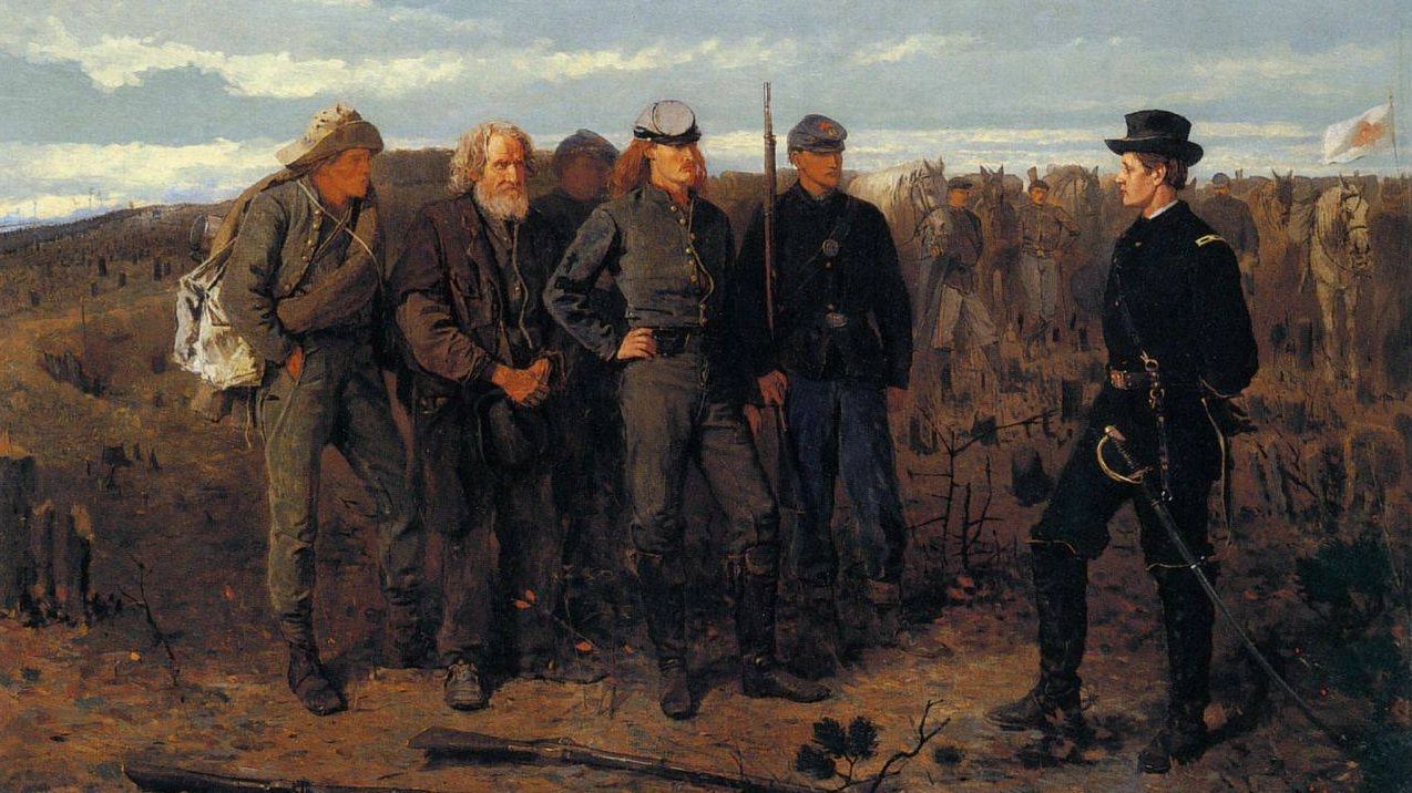 Уинслоу Хомер. Пленные с фронта. 1866 год