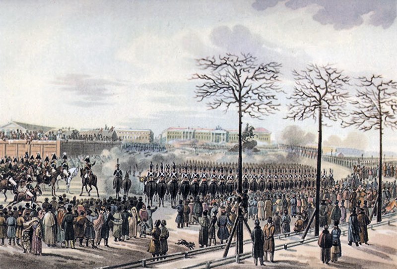 Карл Кольман. Восстание 14 декабря 1825 года на Сенатской площади. 1830-е гг.