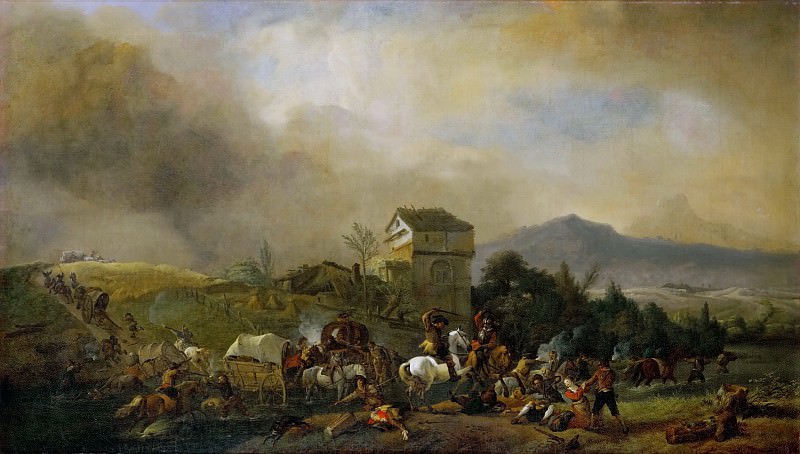Филиппс Вауэрман. Нападение на обоз. 1660-1665
