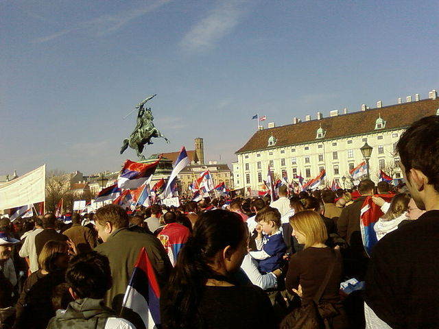 Митинг. Сербия (арх.фото)