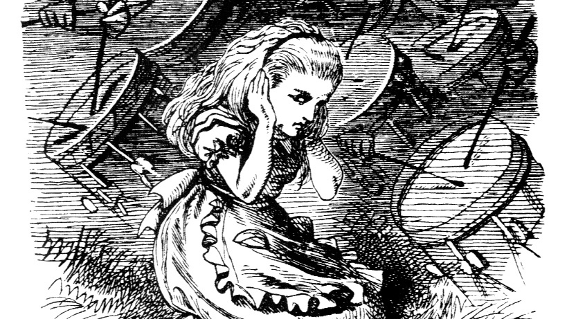«Алиса в зазеркалье». Иллюстрация Джона Тенниела 1872 год