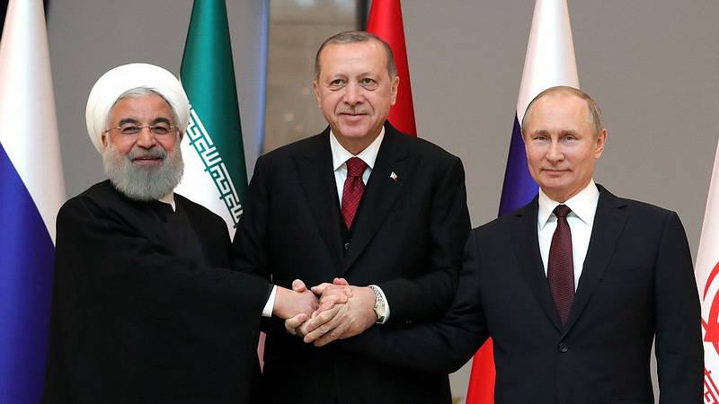 Встреча президентов России Турции и Ирана