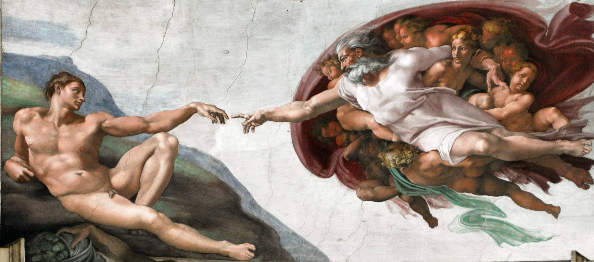 Микеланджело Буонарроти. Сотворение Адама. Ок. 1511