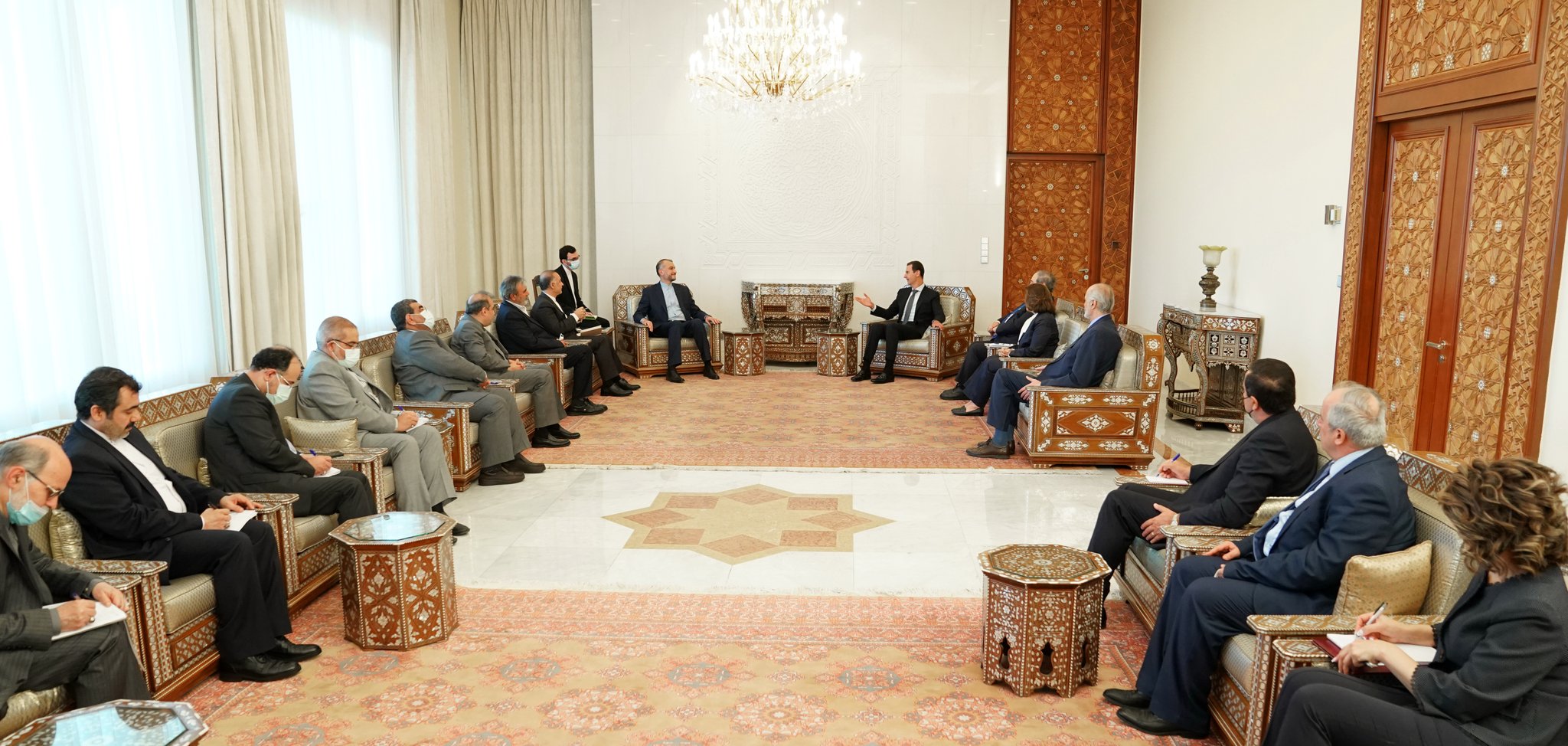 Встреча сирийской и иранской делегаций в Дамаске