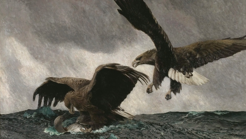 Бруно Лильефорс. Охота орланов. 1897