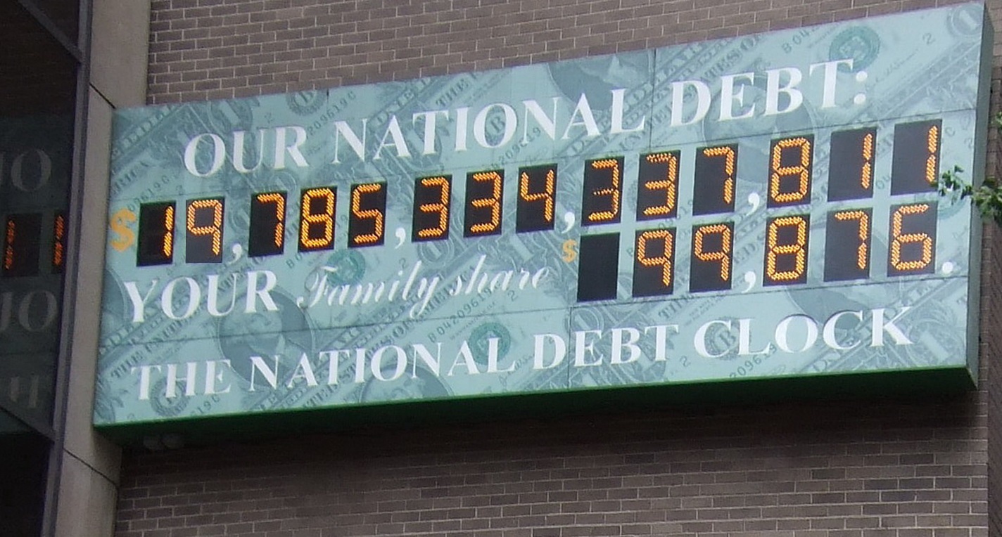 Часы Государственного долга США.