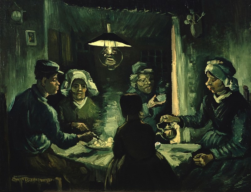 Винсент Ван Гог. Едоки картофеля. 1885