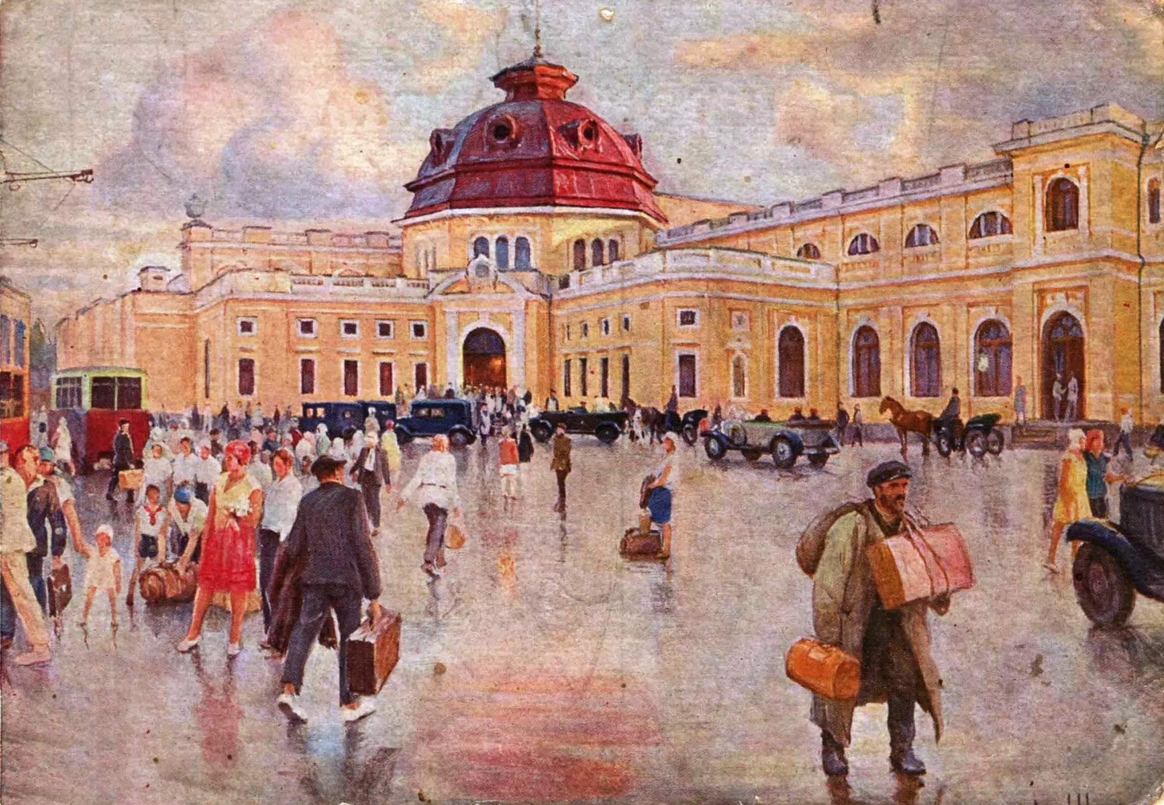 Иван Шульга. Харьков. Вокзал Южной железной дороги. 1933
