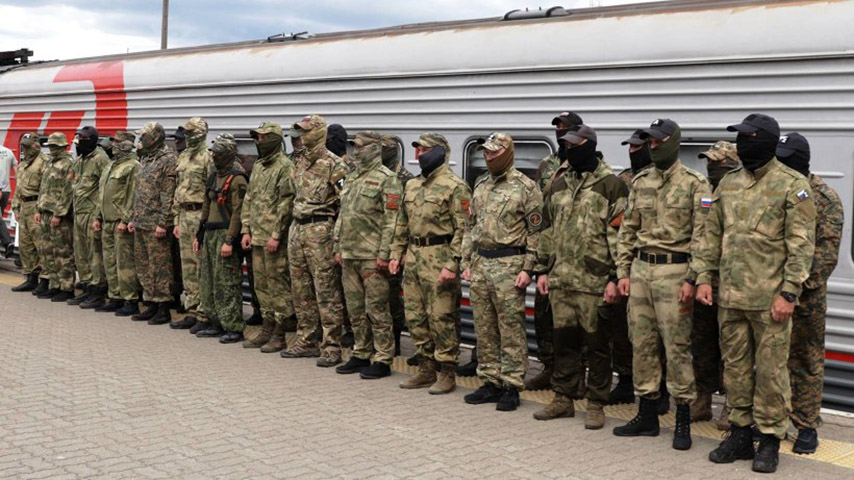 В Архангельске встретили сотрудников Росгвардии, прибывших из длительной служебной командировки по защите Донбасса