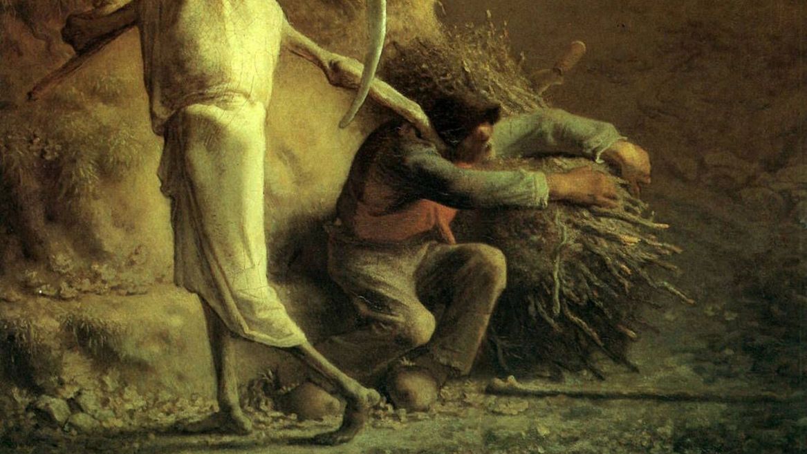 Жан Франсуа Милле. Смерть и дровосек. 1859
